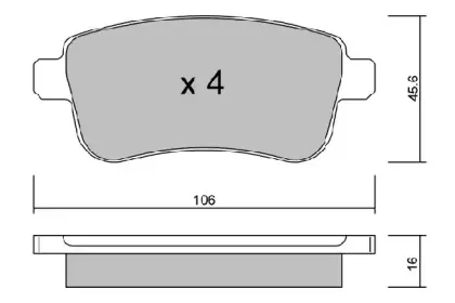 Комплект тормозных колодок, дисковый тормоз AISIN купить